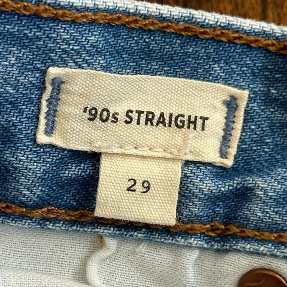Madewell | The 90s Straight Leg Jean, Size 29 - Picture 5 of 11